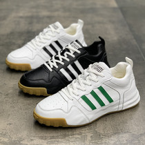 Spring new breathable casual sneakers Korean version 100 hitch small white shoes men shake timbre nets red tides heightening plate shoes