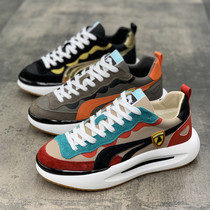 Winter new plus velvet heightening older Dad shoes Mens Korean version Collage Warm Sports Casual Shoes 100 hitch a pair of shoes male