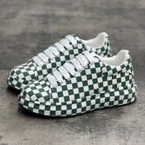 Europe station new board lattice water drill thick bottom breathable old daddy shoes mens summer 100 hitch hiking casual board shoe tide