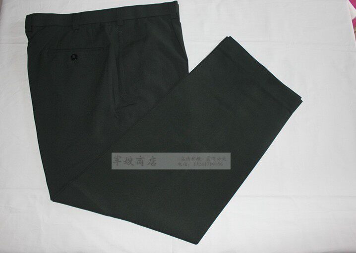 Male pine needle green summer pants with fart pocket for men and women