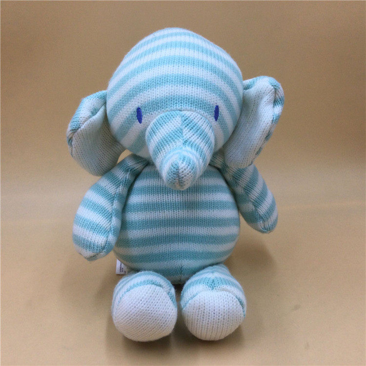 Foreign trade tail single knitted wool soothe baby elephant Monkey kitten Cloth plush toys Doll Gift doll