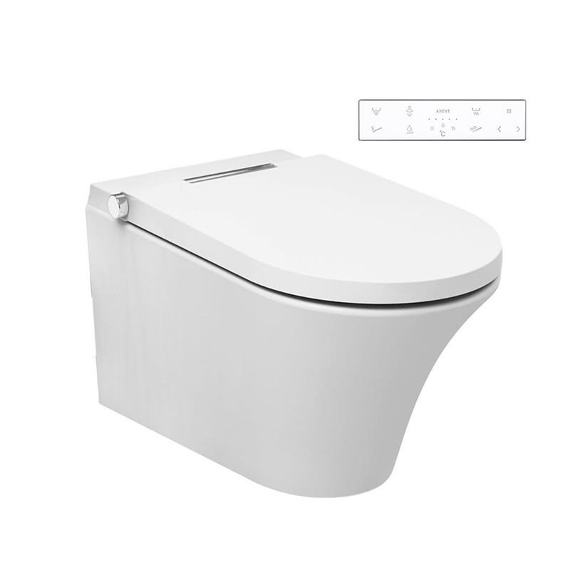 Axent One Plus Intelligent hanging toilet delivery hidden water tank flush panel and ceramic body free installation 