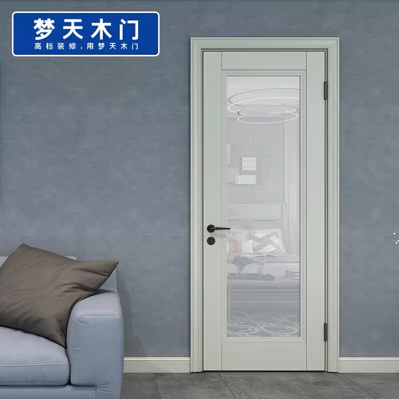 (Dream Tin Shui lacquered wood door) Indoor door minimalist bedroom door solid wood composite door kitchen door