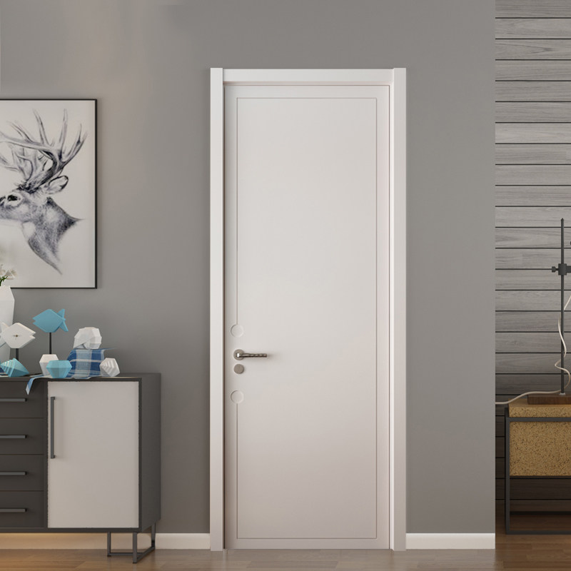 TATA wooden door fashion indoor bedroom door solid wood composite wooden door mixed oil silent door AC021-J