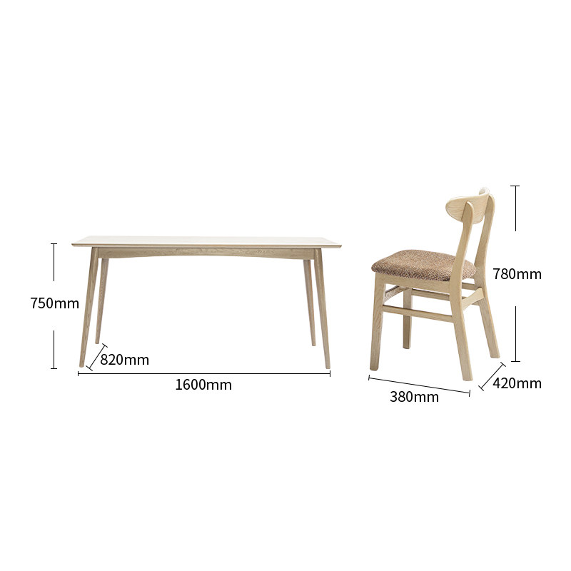 Hundreds Strong Furniture Table Plate Modern Minimalist Home Rectangular Small Household Type Light Lavish Nordic Economy Style Dining Table