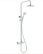 Zierothermic double shower shower column with double shower head