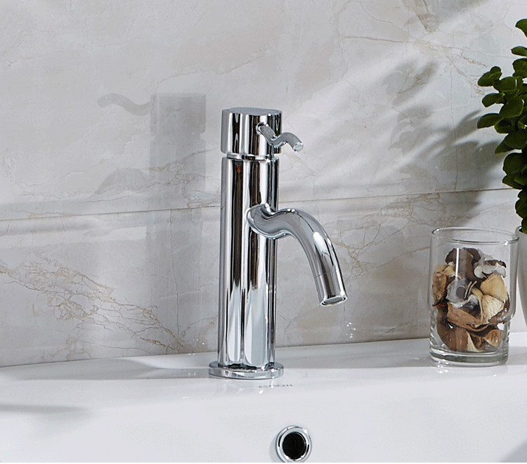 Arrow plate pelvis tub tap plus high tap hot and cold washbasin tap Makeup Room Single Hole Single A81165-1C