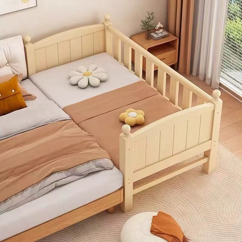 领木者 Детское ограждение из натурального дерева для приставной кровати для мальчиков и девочек