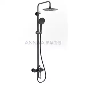 Anwar bathroom single-set three-function lift type pole shower shower N3S688BK home