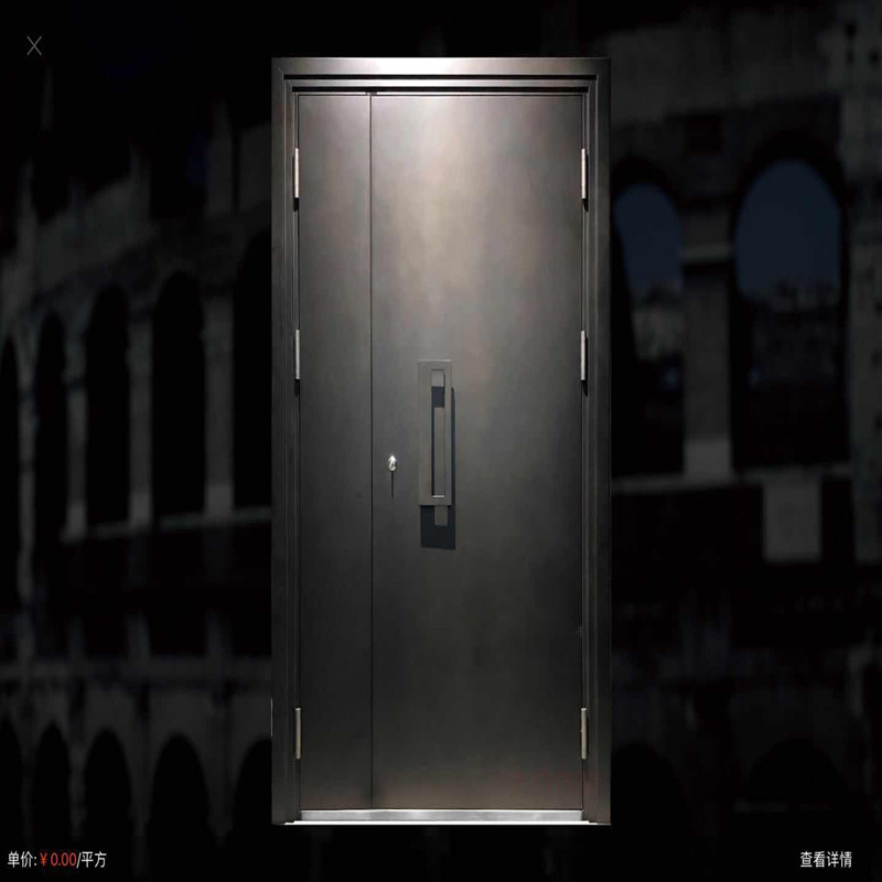 Fandi Luohu door high-end security door VDL-012-11 Missouri walnut can be customized according to feng shui ruler