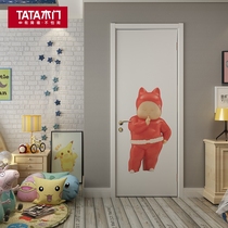 TATA wooden door childrens room door composite paint-free environmentally friendly bedroom door soundproof door custom photo door Easy Home