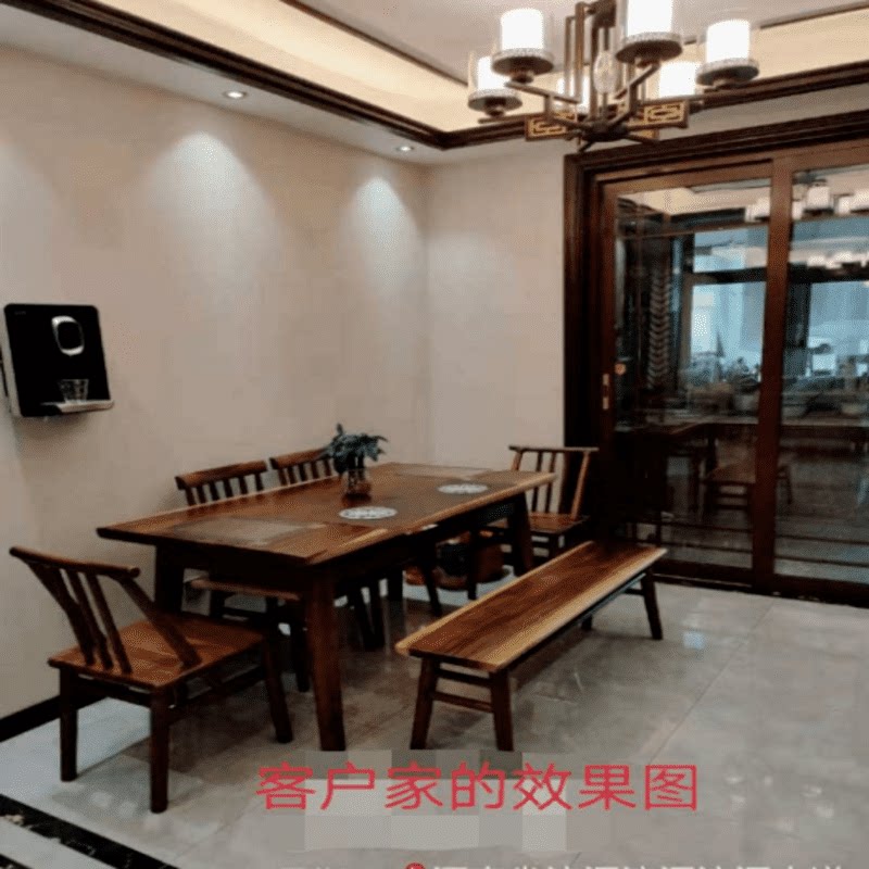 East Family Walnuts Dining Room Table = Dining Chair HT-CC03A