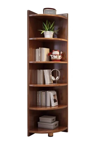 Угловой шкаф Mithro из цельного дерева, простой угловой шкаф, стеллаж для хранения, угловой шкаф для хранения книг, угловой книжный шкаф, треугольник