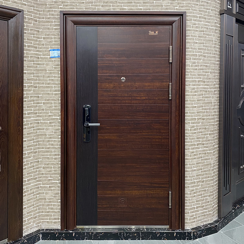 Look forward to security door security door A single door fingerprint password magnetic card key camera intelligent lock