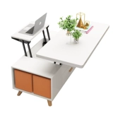 威武 Подъемный журнальный столик можно превратить в складной обеденный стол за считанные секунды, многофункциональный мобильный обеденный стол на колесиках, универсальный и многофункциональный Beifeixia
