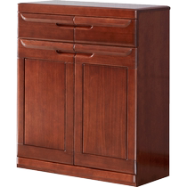 Guangming Furniture American ash all solid wood two-door shoe cabinet large capacity entrance cabinet foyer cabinet solid wood shoe cabinet