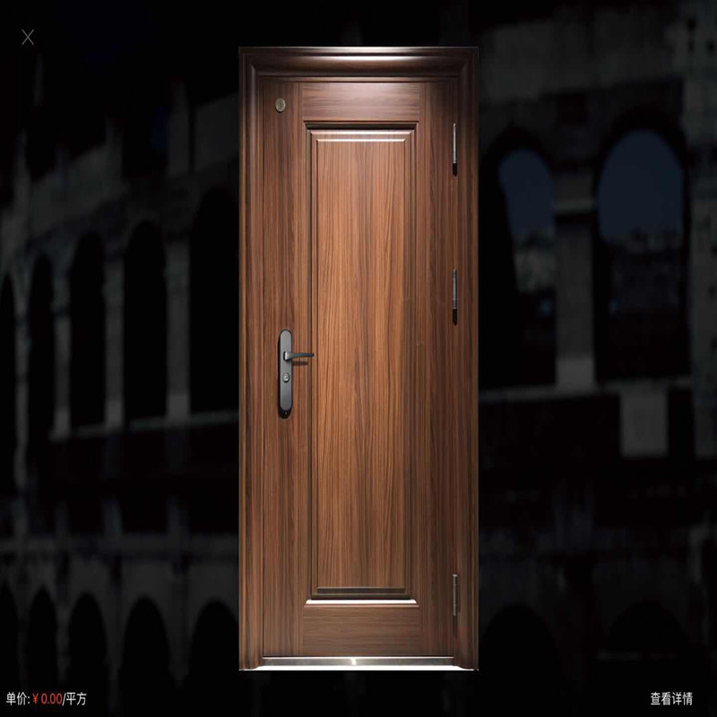 Where the high-end security door VDL-072 of the Imperial household door can be customized according to feng shui size