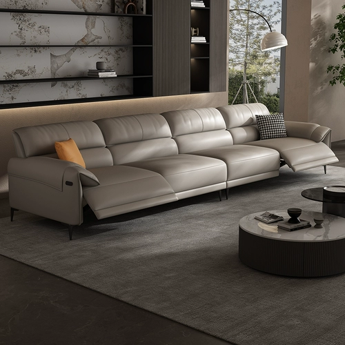 Электрический универсальный современный и минималистичный кожаный диван, воловья кожа