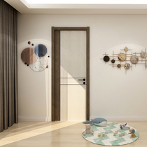 Gold Waxing Pure Solid Wood Flat No Lacquered Door Color Optional (2100 * 900 * 300) Master City Package Shipping Installation