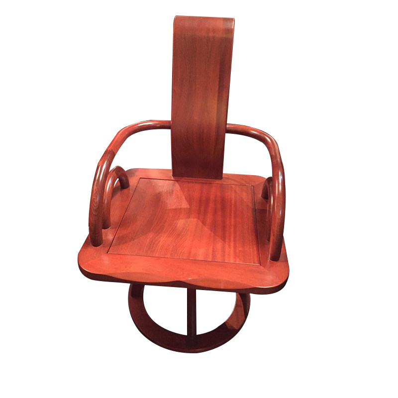 A pint of wood loft New Chinese solid wood furniture full straight parquet half mortise and mortise swivel chair-Taobao