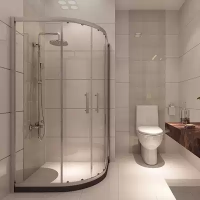 Shower room AL034B aviation 6463 aluminum with high corrosion hardness double pulley without derailment