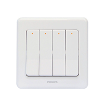 Philips Switch Socket Panel Oree White Wall Power Socket Panel Four Open Single Control Switch