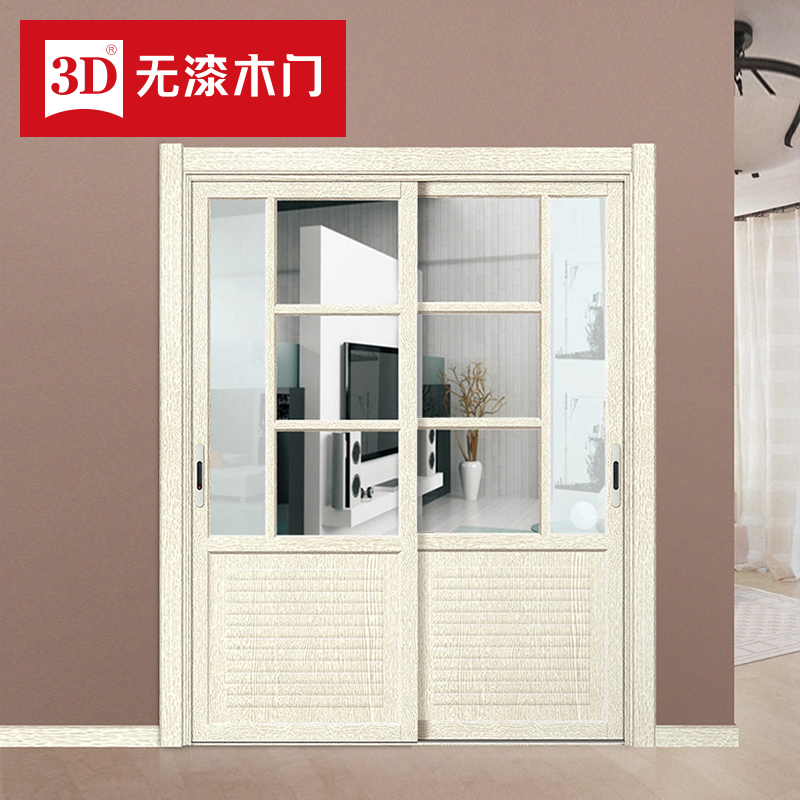 3D wooden door make-up room door Y-6330 per square RMB1180