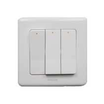 Philips Switch Socket Panel Oree White Wall Power Socket Panel Three Open Double Control Switch