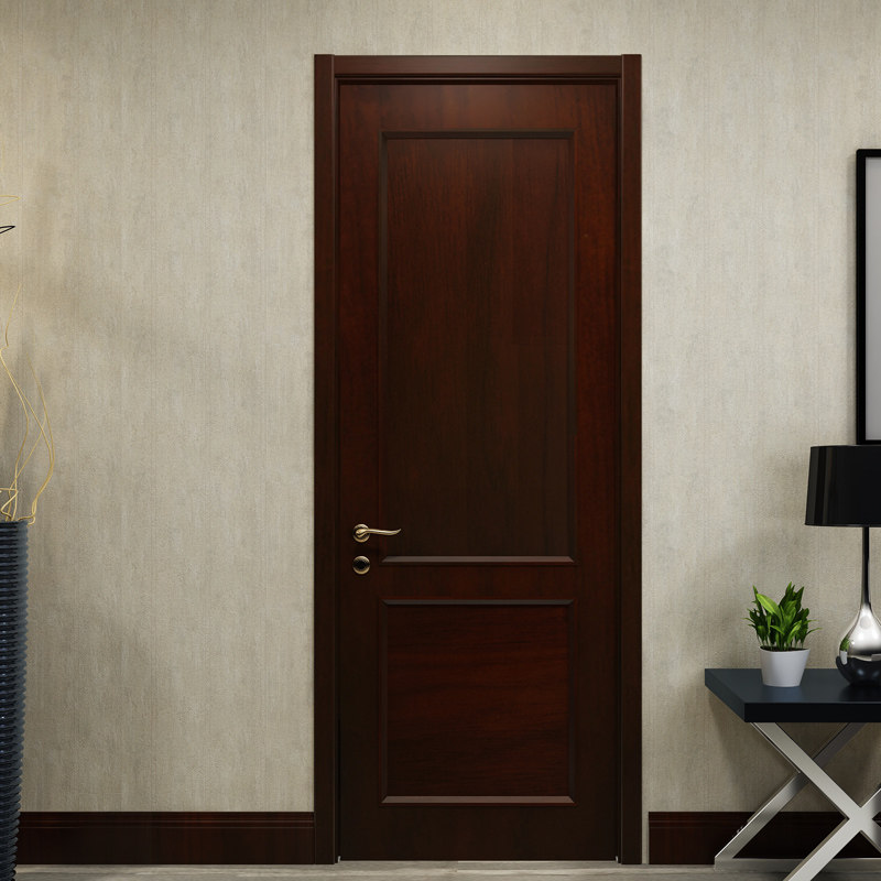 TATA wooden door minimalist indoor door bedroom wooden door solid wood composite paint door silent door ZX-002-J