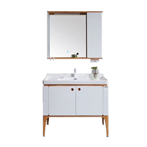 Xinhai Jialan bathroom cabinet glossy white KL810665D ceramic integrated basin 30