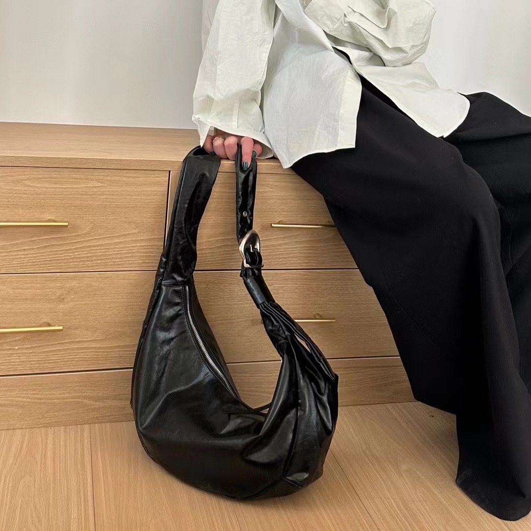 Borsa a tracolla da donna in morbida pelle, stile casual, da pendolare, grande capacità, stile gnocco_voghion.com