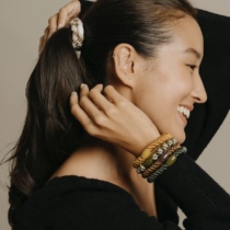 Kun Lings same style hair tie American L ERICKSON high elastic non-stop hair tie hair rope rubber band