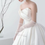 Ретро длинные перчатки для невесты, свадебное платье, аксессуар, комплект подходит для фотосессий