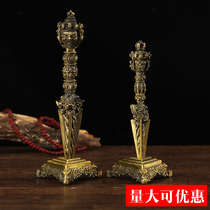 Tibetan Vajra peg drop magic pestle Vajra dharma instrument Three-sided Vajra Pupa Pestle Tantric religious supplies Buddha Hall