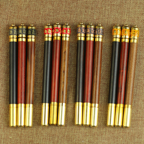 Metal six-character truth rotary pen for men and women Business high-grade peach wood pen Neutral signature pen Gift signature pen