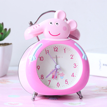 Alarm clock creative cute cartoon silent night light Student children with bedside bedroom fashion simple multi-function alarm table