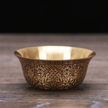 Pure copper eight auspicious bowl of bowl of bowl of bowl of bowl of brass tribute to bowl of whole copper for Buddha bowl of fasting