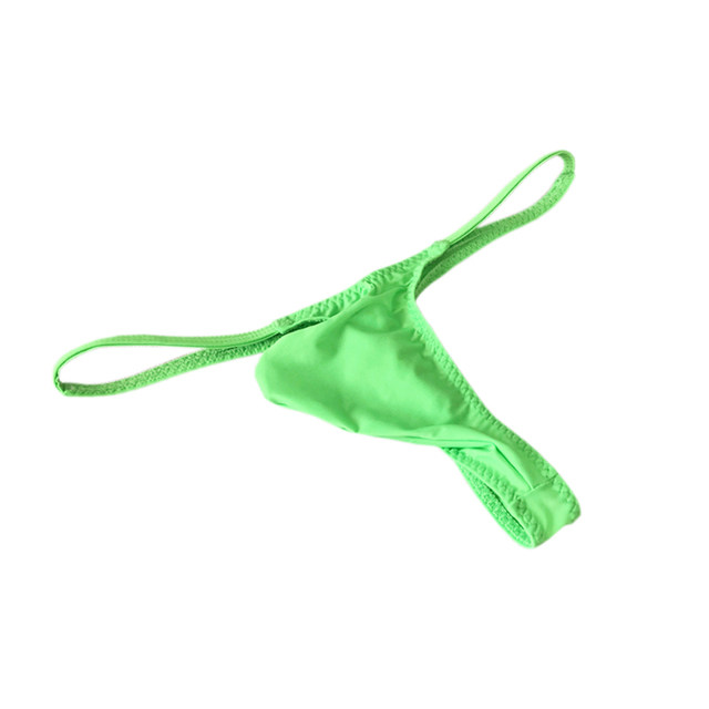 Upside-Down Sexy Men's Ice Silk Thong Ultra-Thin Comfortable Low-Rise Men's Three-Dimensional Semi-Transparent Underwear T-Pants