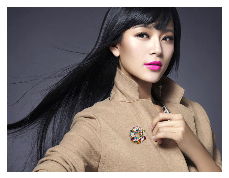 Broche femme en cristal autrichien - Ref 1176176 Image 12