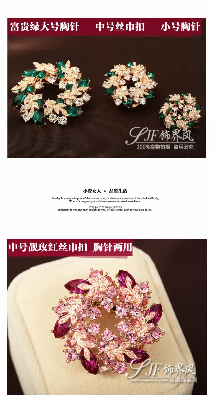 Broche femme en cristal autrichien - Ref 1176176 Image 26