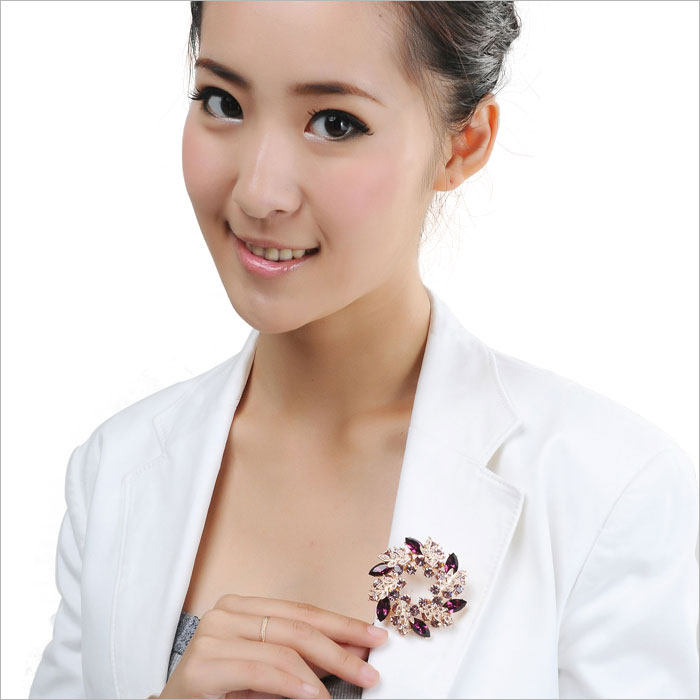 Broche femme en cristal autrichien - Ref 1176176 Image 15