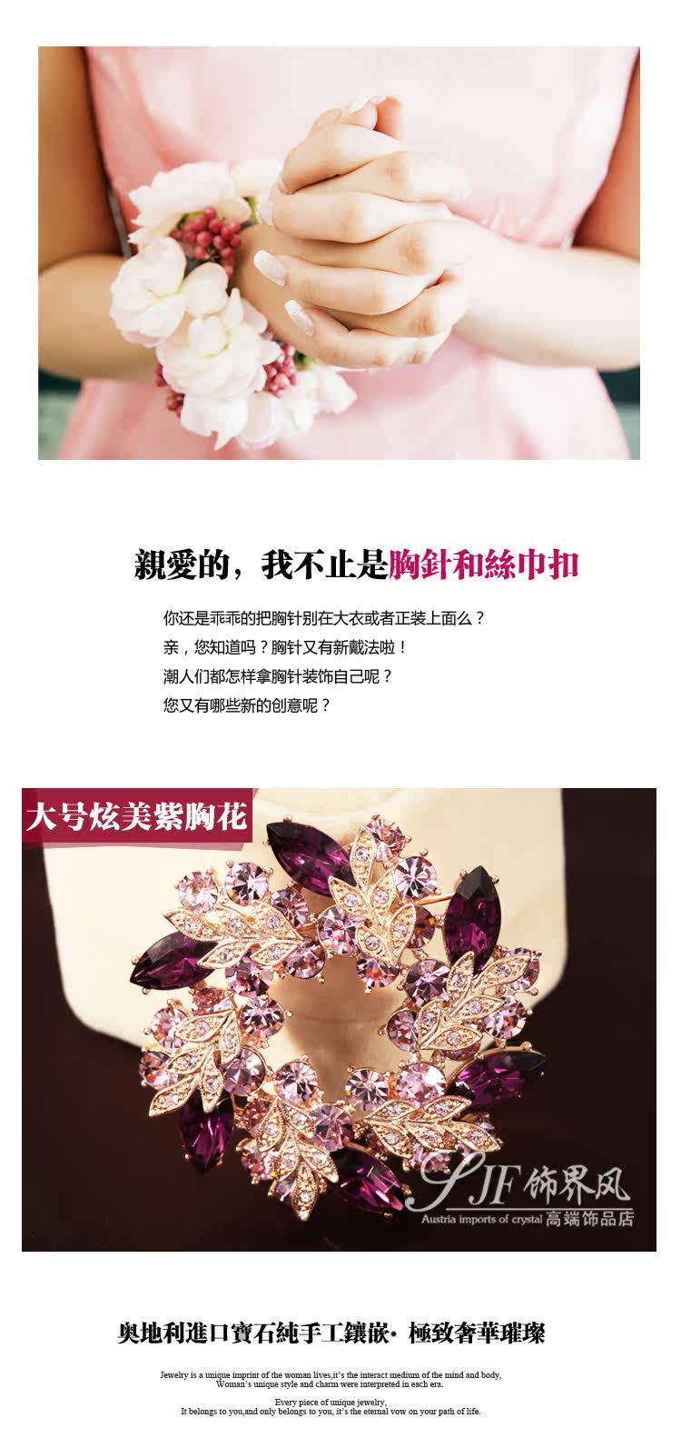 Broche femme en cristal autrichien - Ref 1176176 Image 22