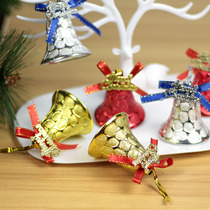 Christmas decorations Christmas Tree pendant Golden bell ornament Christmas bell Red honeycomb Dragon bell pendant