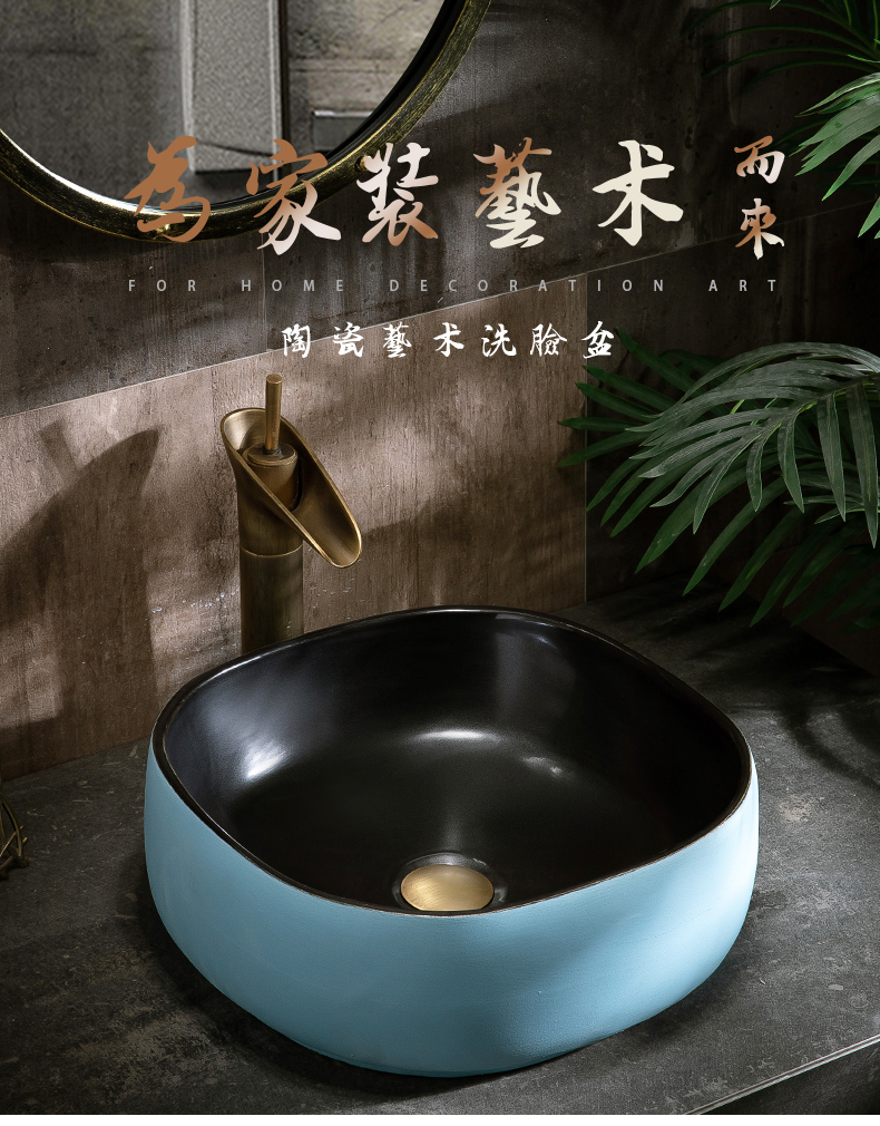 On the ceramic lavabo small family single basin courtyard pool simple birdbath household lavatory toilet stage basin