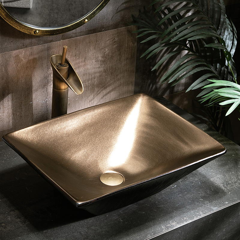 Stage basin to single northern basin bathroom ceramic simple household basin sink balcony sink basin