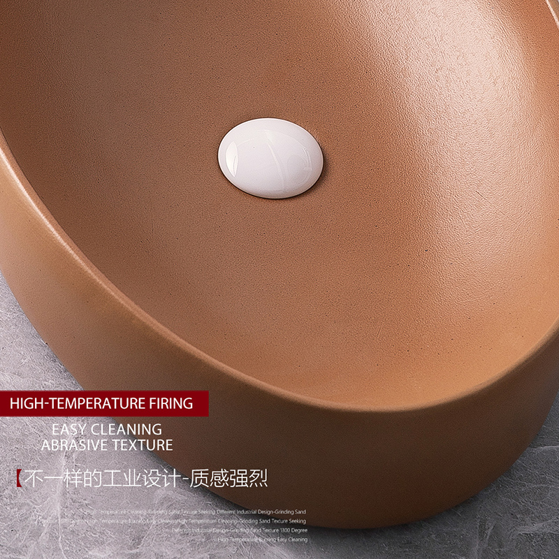 Stage basin sink single Nordic birdbath simple toilet lavatory basin basin ceramic household balcony