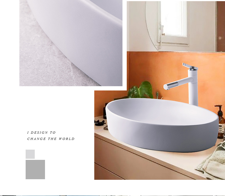 Nordic stage basin to single birdbath simple toilet lavabo lavatory basin basin ceramic household balcony