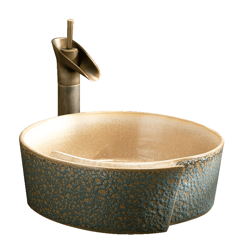 The Lavatory basin ceramic household stage basin to single retro birdbath simple toilet lavabo balcony basin