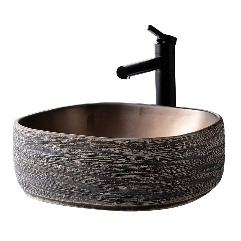 Outside on the drawing in the jin tai basin to restore ancient ways the sink single square hotel guest hotel ceramic art basin