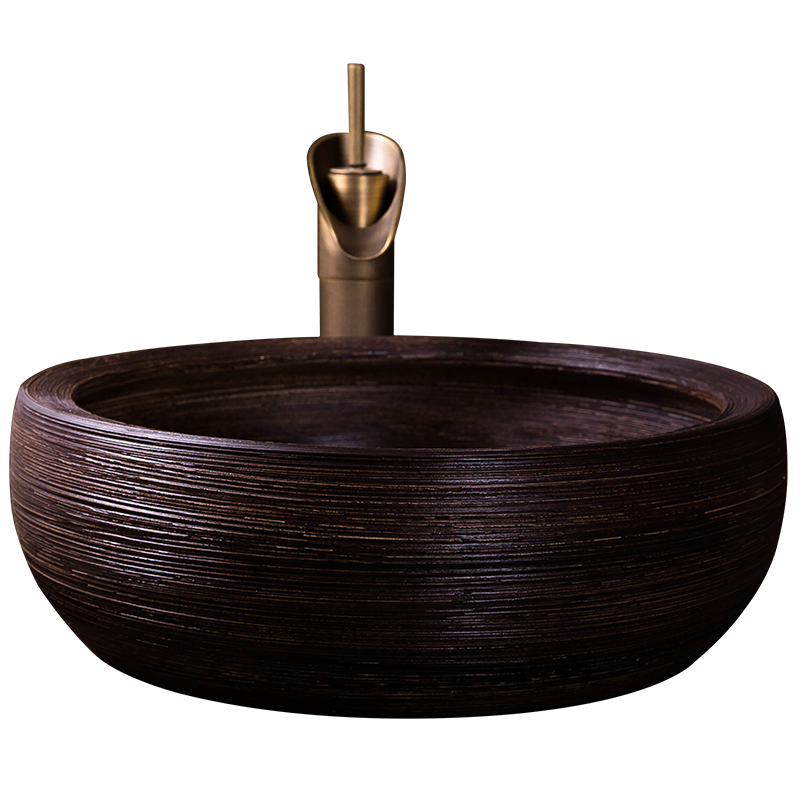 Drawing the stage basin circular archaize do old ceramic face basin of Chinese style toilet sanitary ware industry wind restoring ancient ways the pool that wash a face